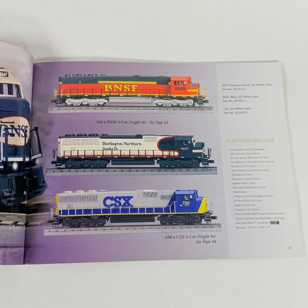 MTH Electric Trains Product Catalogs 2000 Volume One Two & Three